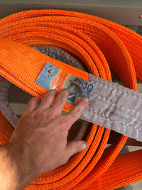 60 Tonne Snatch Straps - High Strength Nylon Webbing - Anti-Recoil Straps Included - Safe & Effective Towing Solution