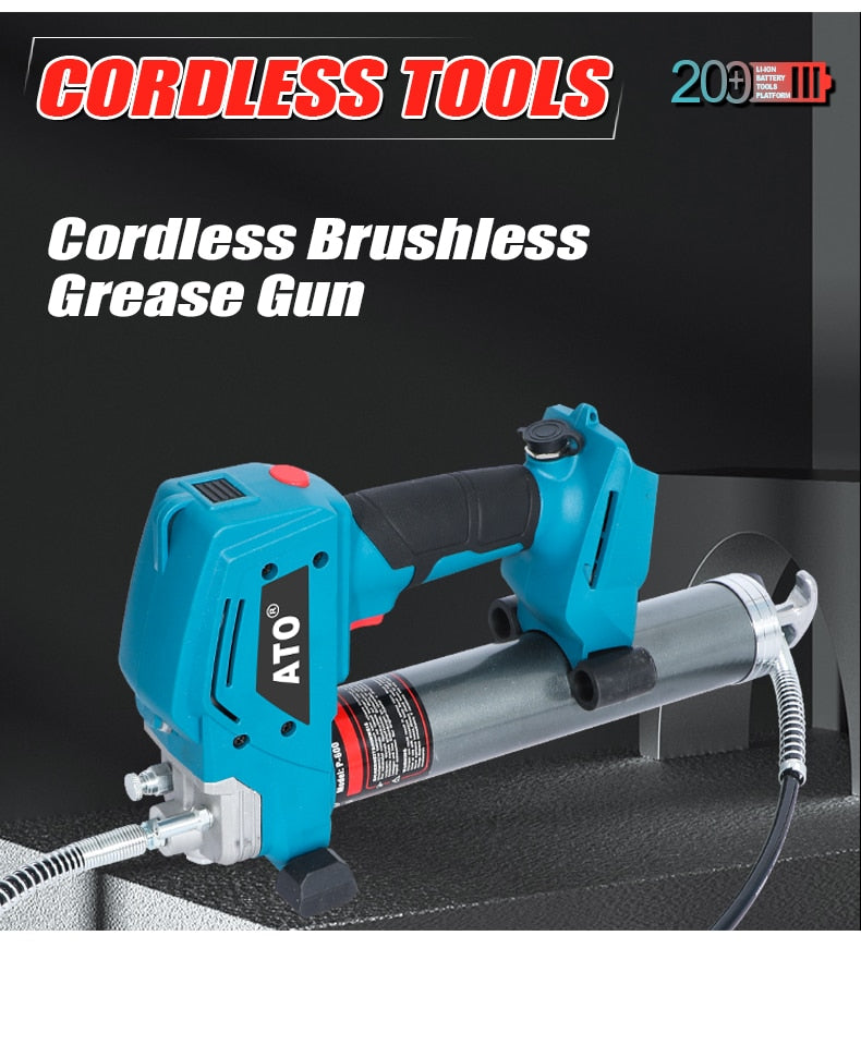 Cordless Grease Gun , Makita Battery Compatible - High-Pressure Electric Lubrication Tool for Efficient Grease Refilling