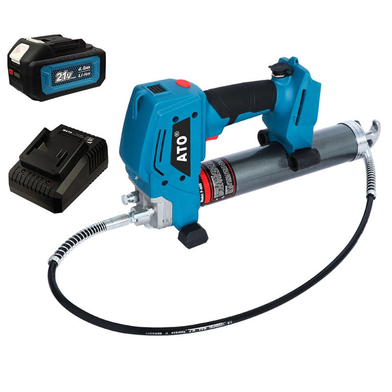 Cordless Grease Gun , Makita Battery Compatible - High-Pressure Electric Lubrication Tool for Efficient Grease Refilling